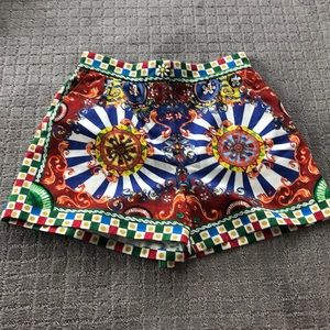 Dolce & Gabbana 2016 Carretto Print Short